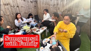 Mukbang with Family  Samgyupsal with Family mukbang asmr family pinoy wanderzas thankyoulord [upl. by Thedrick]