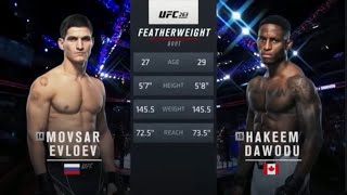 UFC 263 Evloev vs Dawodu Full Fight Highlights [upl. by Aerdnuahs]