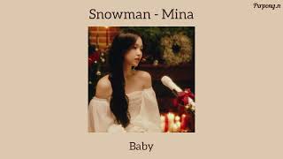 Snowman  Cover by Mina lyrics [upl. by Begga]