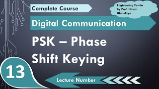 Phase Shift Keying PSK Definition waveform Bandwidth Multilevel PSK Modulation amp Demodulation [upl. by Neelyhtak]