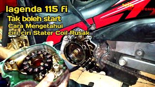 Yamaha 115 Fi  Cara Mengetahui Kerosakan Motor Yang Tak Boleh Start  Ciriciri Coil Rusak [upl. by Marleah]