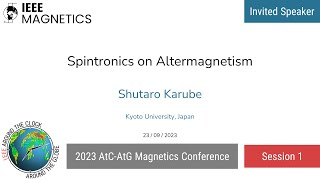 Shutaro Karube Spintronics on Altermagnetism Invited [upl. by Emelen]