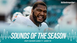 HEAR the BEST MOMENTS from Weeks 1113 l Sounds of the Season l Miami Dolphins [upl. by Riabuz]