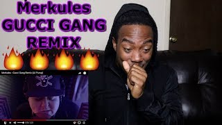 REACTION Merkules  GUCCI GANG REMIX [upl. by Eleda468]