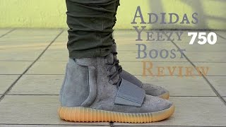 Adidas Yeezy Boost 750 Gum Detailed Review  On Feet [upl. by Aiykan]