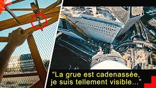 SUSPENDU EN PLEIN COEUR DE LA DÉFENSE  GRUE 🏗 [upl. by Roeser]