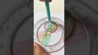 Pastel color 🌈 spirograph satisfyingvideo shorts art [upl. by Leinahtam]