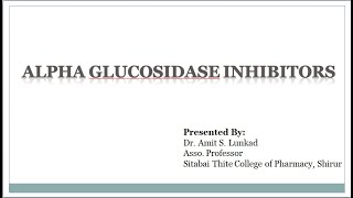 Alpha Glucosidase Inhibitors  Antidiabetic agents [upl. by Dulcy]