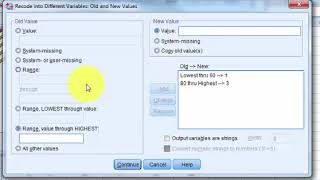 SPSS Changing scale variable to nominal variable [upl. by Rats398]