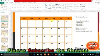 HOW TO CREATE CALENDARS IN MS PUBLISHER 2013 [upl. by Arrac]