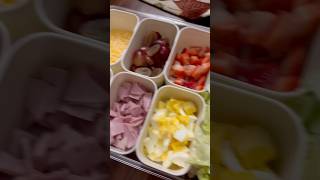 Mini salad bar choose all of the toppings saladlover saladbar snackbox snackles momhacks [upl. by Zenobia69]