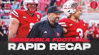 Nebraska football releases its UTEP game depth chart Matt Rhule provides injury updates [upl. by Vonni]