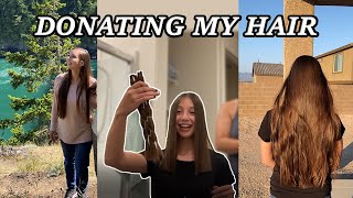 Cutting and Donating 12 inches of my hair  Family reactions included [upl. by Ailedua]