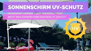 ☼ Sonnenschirm UV Schutz  GartenundFreizeit [upl. by Carlina75]