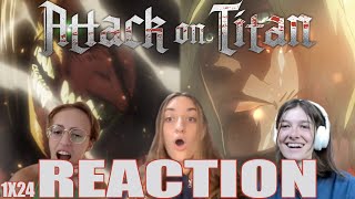 Attack on Titan SUB  1x24 Compassion Stohess District Raid Part 2  Reaction [upl. by Terriss280]