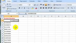 How to Convert Text to a Number in Excel 2007 [upl. by Nerraf]