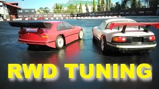 Rear Engine vs Mid Motor Tuning  Tamiya M06 vs M04 MChassis [upl. by Naivart]