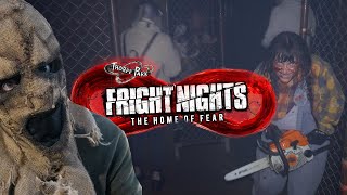 THORPE PARK FRIGHT NIGHTS VLOG 2021  INSIDE ALL THE MAZES [upl. by Atalanta]