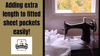 Adding length to the pockets of fitted sheets easily [upl. by Juana]