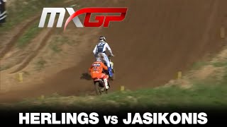 HERLINGS vs JASIKONIS  MXGP Race 2  MXGP of Latvia 2020 [upl. by Reinnej85]