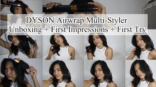 DYSON Airwrap Multi Styler for Flat hair  First Impressions  Unboxing  Easy Hair Volume [upl. by Atiuqcaj336]