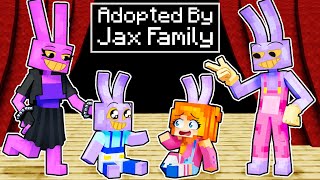 Adopted by the JAX FAMILY in Minecraft [upl. by Ayardna247]