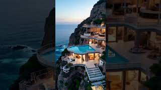 Breathtaking Oceanfront Villa Ultimate Cliffside Luxury 🌅 cliffsideliving cliffsidehomes shorts [upl. by Etteniuq]