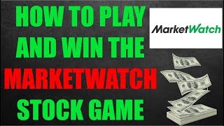 How To Win The MarketWatch Stock Market Game [upl. by Dielu]