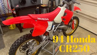 94 Honda CR250 Restoration Interview [upl. by Demmahum]