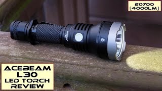 Acebeam L30 LED Torch Review [upl. by Other]