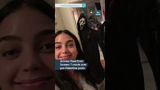 Melissa Barrera has been fired from a film over her proPalestinian social media posts itvnews [upl. by Ahseyt]