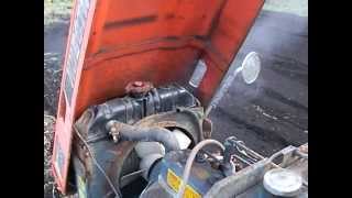 kubota B6000 mini tractor fan belt broken and over heated クボタ [upl. by Lesley]