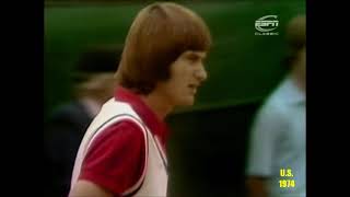 Jimmy Connors v Ken Rosewall US Open 1974 Final [upl. by Euqinue]