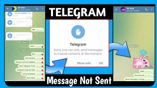 🔥Telegram Bug🔥 Telegram Account limited Problem  Message Not Sent on Telegram  Techy Shashank [upl. by Nodyarg916]