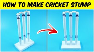 How to Make Cricket Stump DIY Cricket Craft Ideas [upl. by Hedvig]