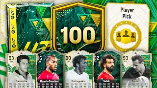 100 PLAYER PACKS amp ICON PLAYER PICKS 😳 FC 24 Ultimate Team [upl. by Marisa]