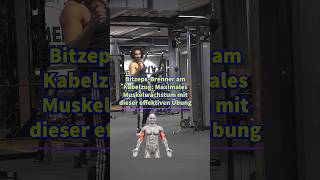 BizepsBrenner am Kabelzug 💁🏽‍♂️ fitness workout explore foryou fypシ short training viral [upl. by Schram922]