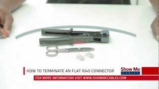 How To Terminate a Flat RJ45 Connector [upl. by Adela]