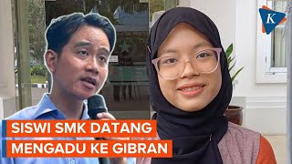 Saat Siswi SMK Mengadu ke Gibran di Istana Wapres [upl. by Silletram]