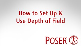 Poser 12 How to set up and use depth of field [upl. by Lorita137]