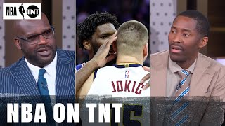 Tuesday Crew Reacts to Embiid 41 PTS amp 10 AST vs Jokić 25 PTS amp 19 REBS MVP Duel  NBA on TNT [upl. by Lawley928]