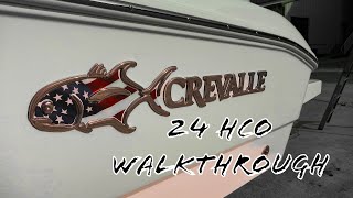 Walkthrough Crevalle 24 HCO with southfloridamarine9453 [upl. by Ailed]