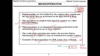 CPE252 Ch4Part1 Register Transfer and Microoperations  Computer Organization And Design [upl. by Waltner]