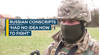 Ukrainian recalls facing platoon of Russian conscripts who had no idea how to fight [upl. by Riffle]