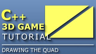 C 3D Game Tutorial 6 Creating 3D Engine  Drawing a Quad [upl. by Fields388]