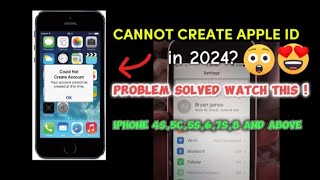 CANNOT CREATE APPLE ID THIS TIME 2024 PROBLEM SOLVED NA iPhone45678 and above [upl. by Aokek650]