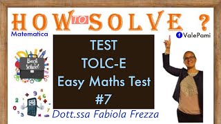 Tolc E Math Test for access to the University of Economics and Business tolc Università Economia [upl. by Atsedom215]