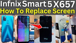 infinix smart 5 screen Replaycement [upl. by Leonore672]