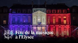 Fête de la musique à lÉlysée  Emmanuel Macron [upl. by Redep]