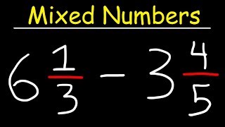 Subtracting Mixed Numbers [upl. by Selokcin964]